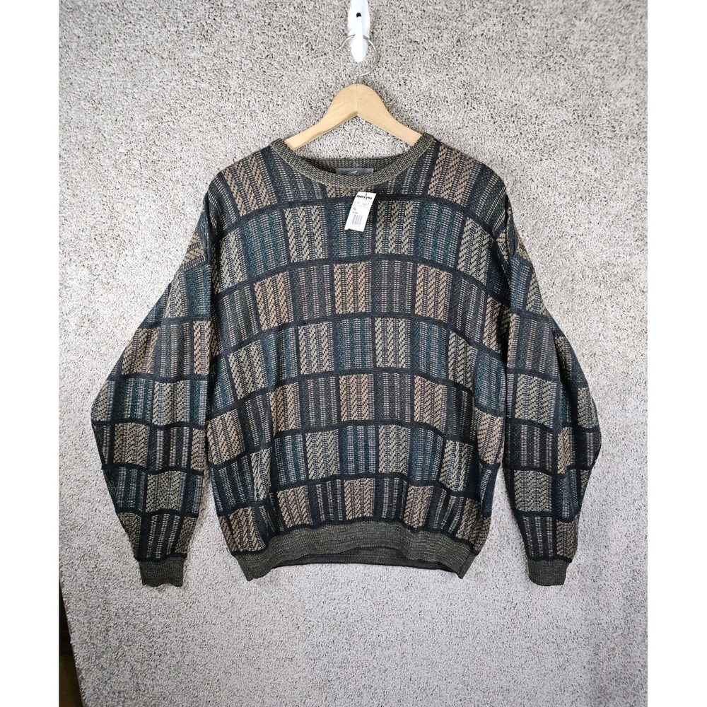 NWT Vintage‎ Cape Allegro Men's 100% Acrylic Grandpacore Sweater Size XL Mervyns